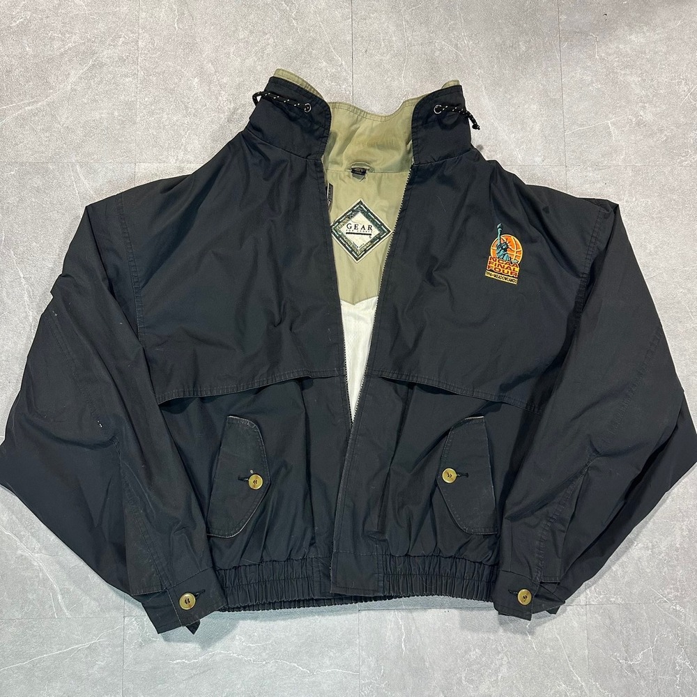 Vintage Gear For Sports 1996 NCAA Final Four Meadowlands Jacket Mens XL Black